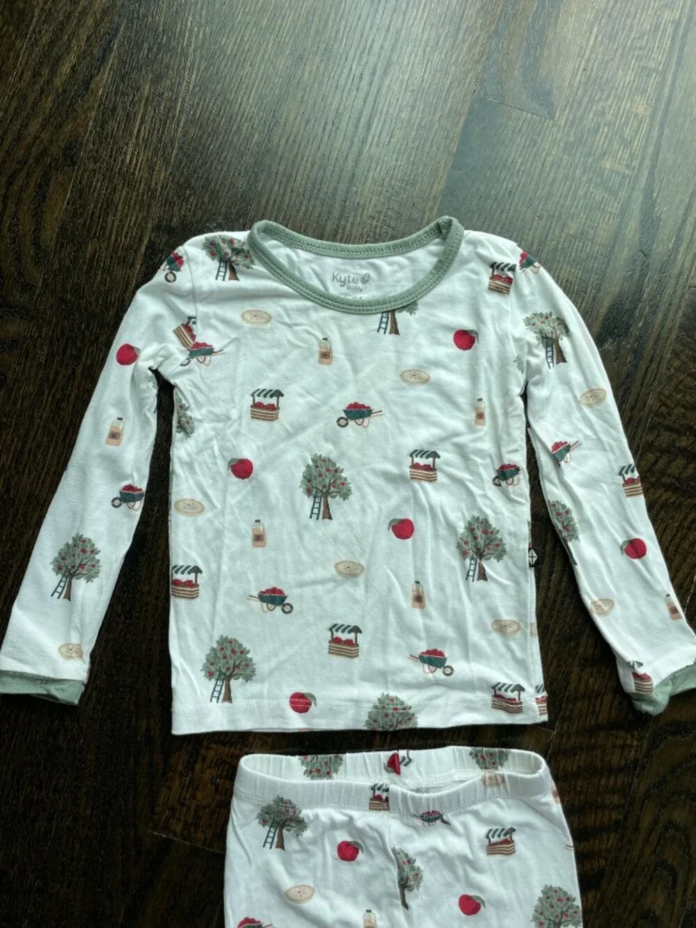 Kyte BABY Apple Orchard 18-24months two-piece pajama print